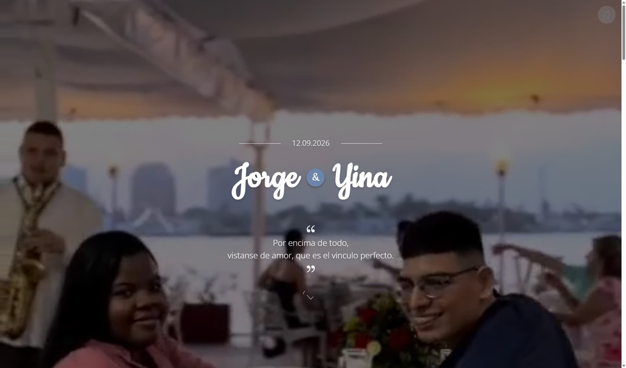 Invitación de Boda Jorge & Yina
